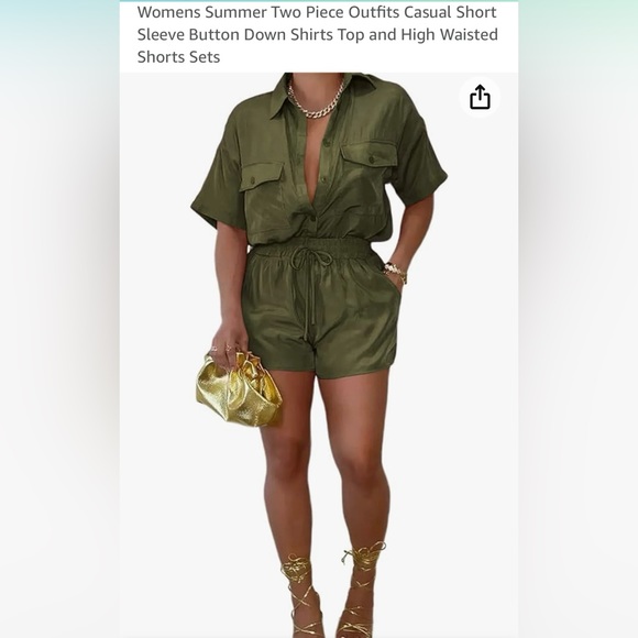 Women’s 2 pc summer short set - Picture 1 of 4